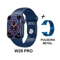 Relogio Inteligente W28 Pro Lançamento 2023 Serie 8 + Pulseira Milanese