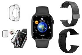 Relógio Inteligente W28 Pro Smartwatch Assistente De Voz Faz Recebe Chamadas Android iOS Kit