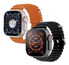 Relógio Inteligente W68+ Ultra Smatwatch NFC Siri Bluetooth Android Ios Unissex Tela 2,2 Original Lacrado