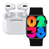 Relógio Inteligente Watch 9 Fone AirPro 2 2 Pulseiras 2025 Chamadas, Monitor de Saúde, Modo Esportivo para Todos