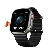 Relógio inteligente Watch 9 Preto Ultra HW2 Chat GPT integrado 7 Pulseiras e película protetora externa GPS