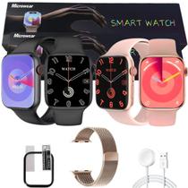 Relógio Inteligente Watch 9 W29s Pro ChatGpt Ilha Dinamica Gps Recebe Faz Ligaçoes Pulseira Extra