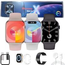 Relogio Inteligente Watch X Smartwatch Bluetooth Masculino Feminino C/Pulseira Extra Pelicula Case Relogio Inteligente Watch X Smartwatch Bluetooth Masculino Feminino C/Pulseira Extra Pelicula Case