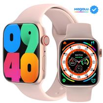 Relógio inteligente Watch9 Pro 2024 9ª geração NFC GPS tela infinita 2.2'' Alta definição elegância Qualidade Smartwatch masculino e feminino - Microware