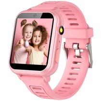 Relógio inteligente Wiszodet para crianças e meninas de 5 a 12 anos com câmera HD 24 jogos