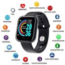 Relógio Inteligente Y68 Monitoramento de Saúde, SMS, ligações Compativel com iphone e android - SmartbraceletY68
