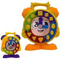 Relógio Interativo Com Ponteiros Ajustáveis E Encaixes