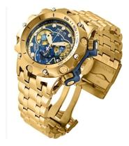 Relógio Invcta Reserve Venon Hybrid 27791 Gold 18k Blue Completo Confira Relógio Invcta Reserve Venon Hybrid 27791 Gold 18k Blue Completo Confira