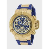 Relógio Invcta Subaqua Noma lll Azul C/Dourado - Majestoso Joias e Acessorios Relógio Invcta Subaqua Noma lll Azul C/Dourado - Majestoso Joias e Acessorios