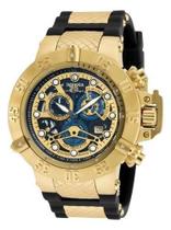Relógio Invcta Subaqua Noma lll Preto C/Dourado Completo - Majestoso Joias e Acessorios Relógio Invcta Subaqua Noma lll Preto C/Dourado Completo - Majestoso Joias e Acessorios