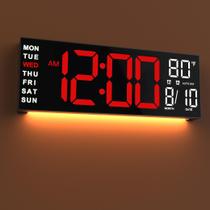 Relógio JALL 16" Digital Wall Mount Big LED RGB vermelho branco