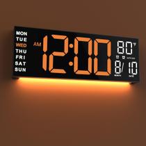 Relógio JALL 16" Digital Wall Mount RGB com temporizador LED 5V Relógio JALL 16" Digital Wall Mount RGB com temporizador LED 5V