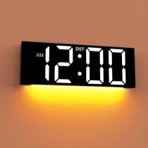 Relógio JALL Large 12" LED RGB Night Light DST Display