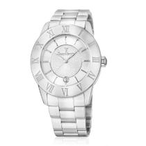 Relógio Jean Vernier Pulseira Aço Feminino Com Estojo Festa