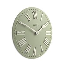Relógio JONES CLOCKS 30 cm Verde Pálido com Numerais Romanos