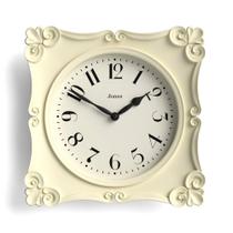 Relógio JONES CLOCKS Rialto Estilo Vintage 26x26cm Creme