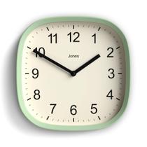 Relógio JONES CLOCKS Sprite 25x25cm Verde Neo Mint