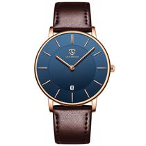 Relógio L LAVAREDO para homens LLAVAREDO em couro extremamente fino Relógio L LAVAREDO para homens LLAVAREDO em couro extremamente fino