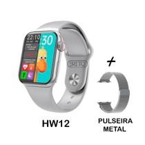 Relogio Lançamento HW12 Smart Bluetooth + Pulseira Milanese - Wearfit Pro