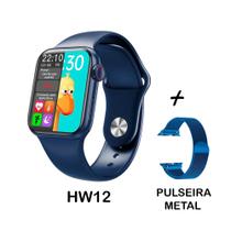Relogio Lançamento HW12 Smart Bluetooth + Pulseira Milanese