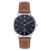 Relógio lançamento saint germain marrom com fundo visor preto 41mm