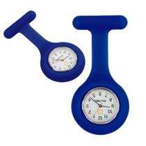 Relógio Lapela Azul Marinho Enfermagem Medico Broche Bolso