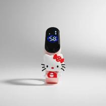 Relógio Led Digital Hello Kitty Prova D'água Infantil Adulto