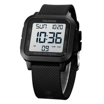 Relógio LED digital masculino zolohoni Square à prova d'água