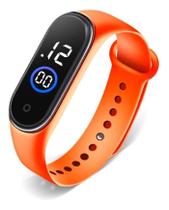 Relógio Led Digital Ultra-Leve, À Prova D' Água - Laranja