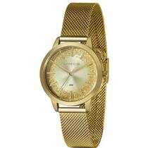 Relógio Lince Analógico Dourado Feminino LRG4678L C1KX