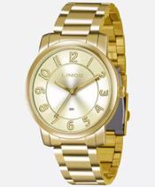 Relógio Lince Analógico Feminino Dourado LRG4336L C2KX