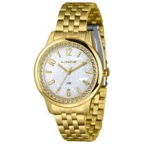 Relógio LINCE casual feminino dourado LRGJ173L40 B2KX