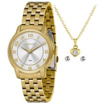 Relógio Lince conjunto LRG4705L Dourado c/ gargantilha Relógio Lince conjunto LRG4705L Dourado c/ gargantilha