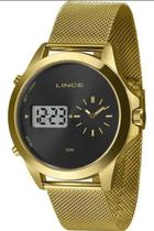 Relogio Lince Dourado Anadigi Super Moderno Original