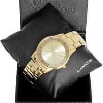 Relogio Lince Feminino Analogico Dourado com Cifras + NF Relogio Lince Feminino Analogico Dourado com Cifras + NF