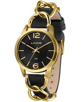 Relogio lince feminino analogico lrc4777l38 dourado