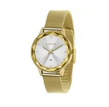 Relógio Lince Feminino Casual Dourado mostrador branco Lrg4707l S1kx