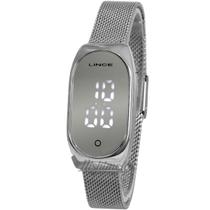 Relogio Lince Feminino Digital Led Original Prata