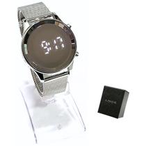 Relógio Lince Feminino Digital Led Prateado LDM4648L SXSX