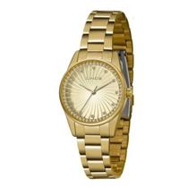 Relógio lince feminino dourado com pedrinhas lrgj132l Relógio lince feminino dourado com pedrinhas lrgj132l