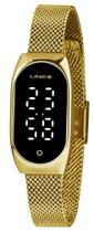 Relógio LINCE feminino dourado digital LDG4642L PXKX
