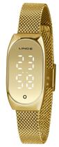 Relógio LINCE feminino dourado digital LDG4706L CXKX