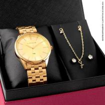 Relógio Lince Feminino Dourado LRGH223L40 K0DEC1KX + Semijoia Relógio Lince Feminino Dourado LRGH223L40 K0DEC1KX + Semijoia