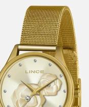 Relógio Lince Feminino Dourado Lrgj144l Kn79 C1kx