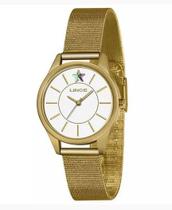 Relógio lince feminino dourado lrgj147l b1kx