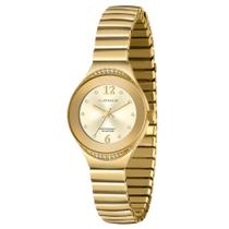 Relógio LINCE feminino dourado pulseira mola LRG4720L C2KX