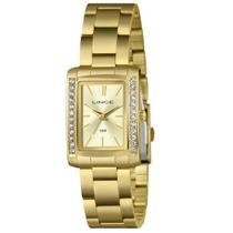 Relogio Lince feminino Dourado quadrado cravejado banhado folheado retangular com pedrinhas strass LQG4827L26 C1KX Relogio Lince feminino Dourado quadrado cravejado banhado folheado retangular com pedrinhas strass LQG4827L26 C1KX