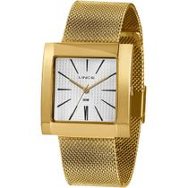 Relógio lince feminino dourado quadrado lqg4654l b1kx Relógio lince feminino dourado quadrado lqg4654l b1kx
