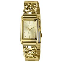 Relogio Lince Feminino Dourado quadrado retangular pulseira elos LQG4798L23 C1KX
