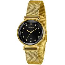 Relogio Lince Feminino Dourado Social Luxo Pedras Lrg4807l34 Relogio Lince Feminino Dourado Social Luxo Pedras Lrg4807l34
